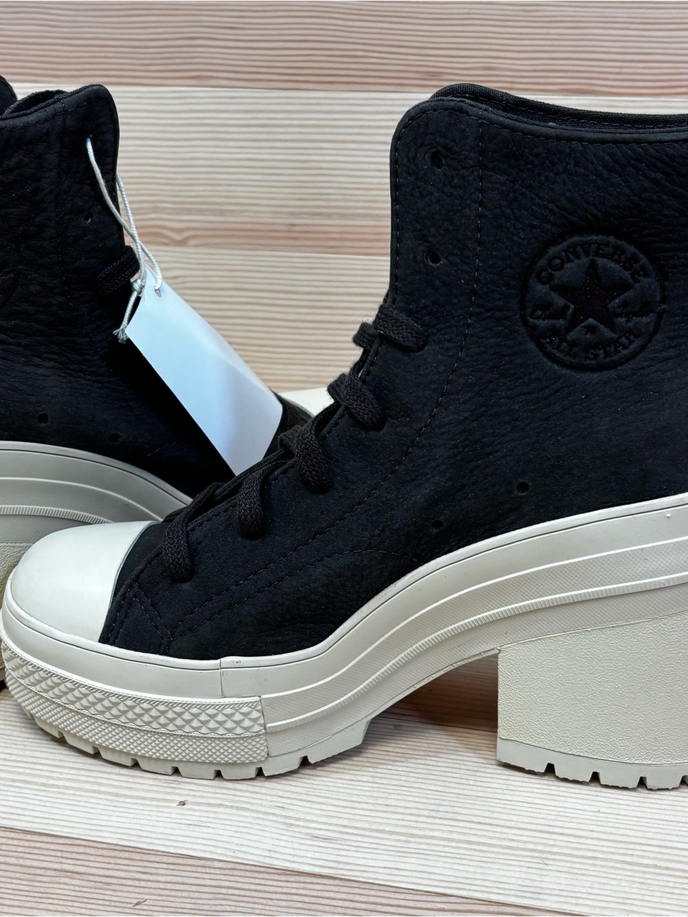 CONVERSE Chuck 70 De Luxe Heel A11542C Boots Coffee Brown Woman's Sz 6 - Picture 6 of 7